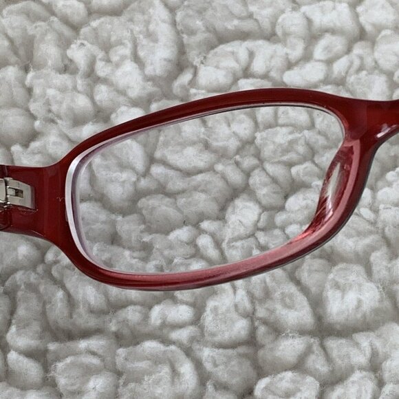 Coach Davina eyeglass frames Burgundy 48 15 135 mm Work Trendy Artsy Butterfly - Picture 7 of 10